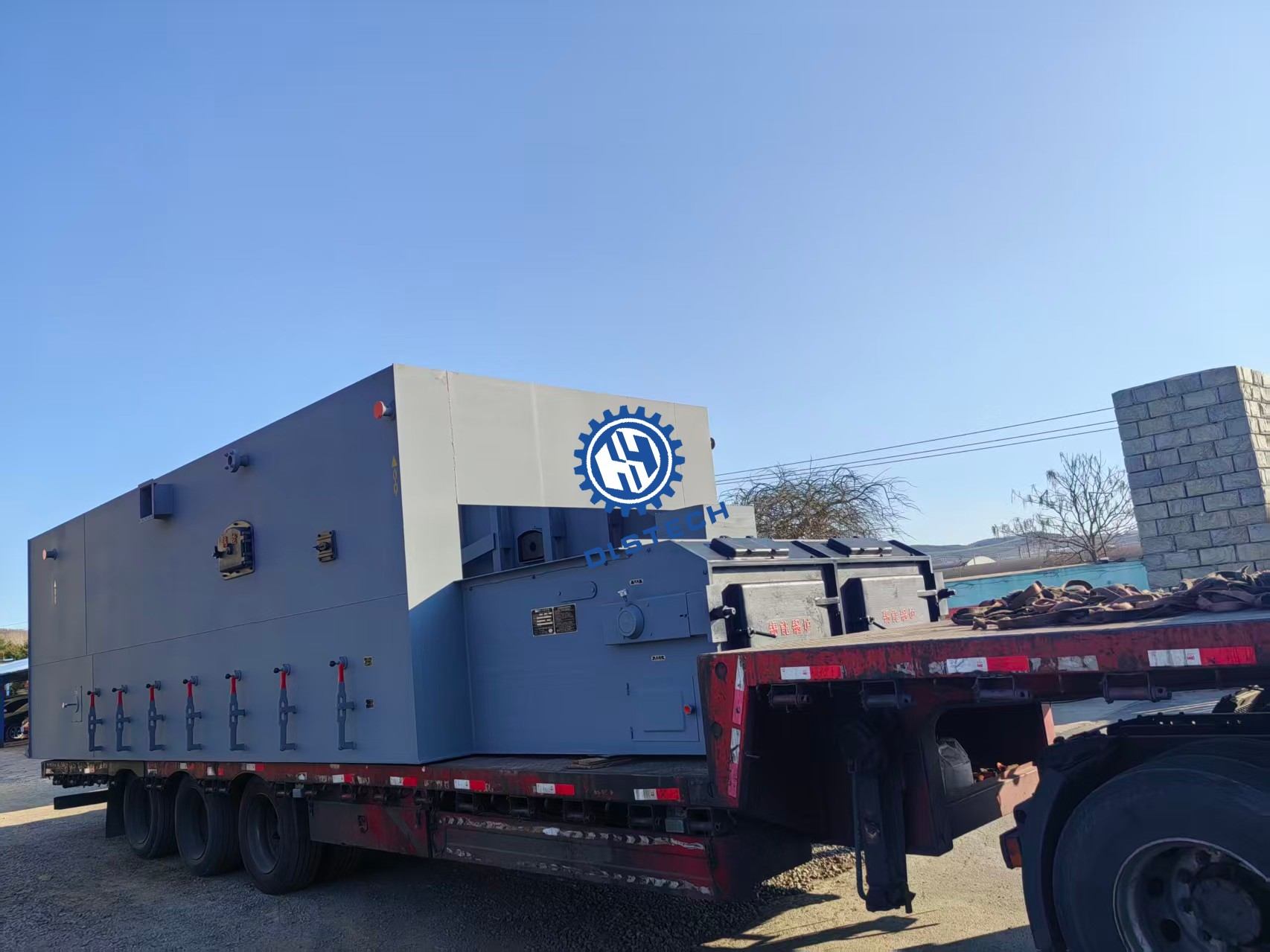 瓦房店炉排厂12吨小鳞片炉排发货