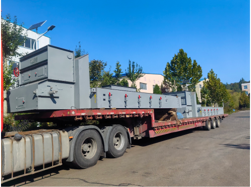 客户定制的双胞胎链带炉排成功发货